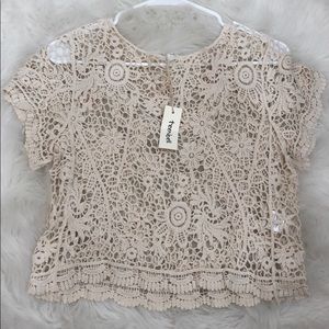 See Through outwear top